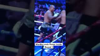 Frazer Clarke vs Fabio Wardley Wardley finishes Frazer inside Round number 1 KO viralshorts [upl. by Irrak]