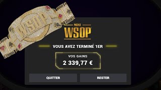 Je GAGNE le BRACELET MiniWSOP qui me faisait RÊVER  DeucetoSeven Champioship [upl. by Auohp49]