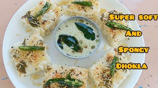 super soft and spongy dhokla  Leftover idli dosa batter dhokla Aashuscookingcorner [upl. by Neilla]