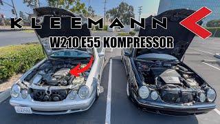 W124 Gets New Sportline Wheel and Meeting Up With a Kleemann Supercharged W210 E55 AMG [upl. by Alarick322]