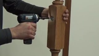 How to Connect Handrail to a Newel Post Using MiniLock Handrail Fastener [upl. by Nevada]