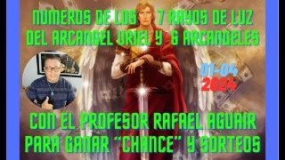 NUMEROS DE LOS 7 RAYOS DEL LUZ DEL ARCANGEL URIEL Y LOS ANGELES DE LA ABUNDANCIA PROFESOR RAFAEL [upl. by Chariot]