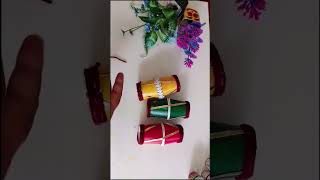 Pepper cup se banaye dholakdholak banae ka aasan trikadiwali me home dekoret  wall hanging [upl. by Horsey]