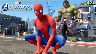 SpiderMan Joins Avengers  Marvels Avengers SpiderMan Gameplay 21 [upl. by Midian]