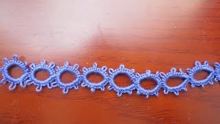 Needle Tatting Split Ring SR [upl. by Nikki]