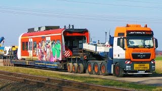 Bergung und Schwertransport eines Zuges [upl. by Llarret68]