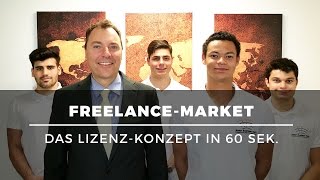 Selbstständig eigene Website betreiben – FreelanceMarket Lizenz in 60 Sek erklärt [upl. by Heeley]