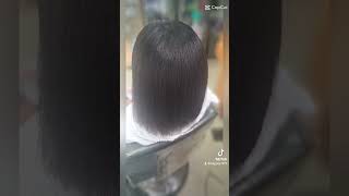 Flat iron ethnic hair ILoveMyJob [upl. by Adnoek]