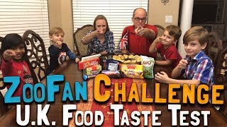 ZooFan Challenge UK FOOD TASTE TEST February 22 2018 [upl. by Eylhsa]