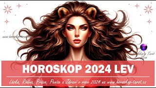 Horoskop Lev 2024  Roční Horoskopy pro znamení Lev od věštkyně  HoroskopTarotcz 2024 [upl. by Dody]