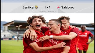 BENFICA 11 SALZBURG  UEFA YOUTH CHAMPIONS LEAGUE  EXTENDED HIGHLIGHTS  20092023 [upl. by Raeann]