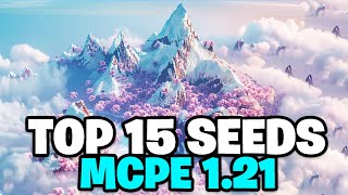 Top 15 BEST Minecraft Bedrock 121 SEEDS [upl. by Ewell]