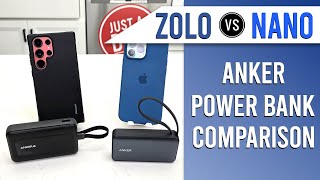 Anker Zolo vs Anker Nano 10000mAh 30W Power Bank and Portable Charger with USBC Cable COMPARISON [upl. by Kado]