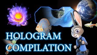 Best quality 3D hologram compilation for hologram projector [upl. by Aiyram48]