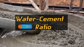 Water Cement Ratio in Concrete for M25 Grades [upl. by Vezza]