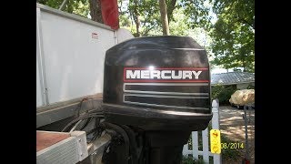 1996 Mercury Outboard 40HP 2 stroke No crank or tilt [upl. by Nauqad]