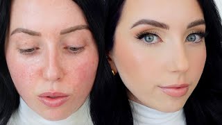 How to MINIMIZE PORES amp BLUR SKIN tips amp full routine natural lighting so you can SEE EVERYTHING [upl. by Atinuaj]