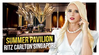 Summer Pavilion MichelinStar Restaurant  Ritz Carlton Millenia Singapore Complete Review [upl. by Eyahs]