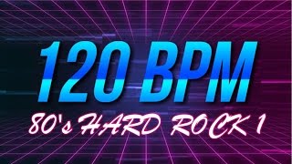 120 BPM  80s Hard Rock  44 Drum Track  Metronome  Drum Beat [upl. by Amble679]