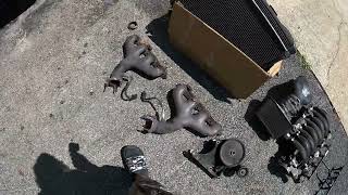 c5 corvette engine removal part 1 [upl. by Inava659]