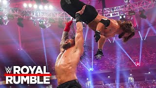 Roman Reigns vs Randy Orton vs AJ Styles vs LA Knight Royal Rumble 2024 highlights [upl. by Aliled]