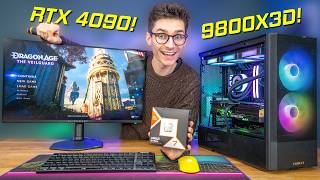 The FASTEST Gaming PC Build EVER  Ryzen 7 9800X3D amp RTX 4090 w Gameplay Benchmarks [upl. by Atenahs]