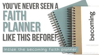 BECOMING PLANNER by Good News Brand Co  the best new undated faith planner [upl. by Brest]