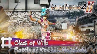 Samurai Warriors 4 II  Clash of Wills  Battle Of KomakiNagakute  All Objectives Guides [upl. by Teik426]