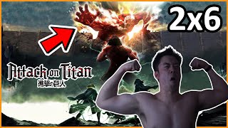 Shingeki no Kyojin Attack on Titan 2x6 REACTION  MAX SWOLE REACTS [upl. by Alduino]