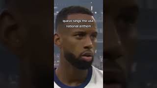 Quavo Sings The USA National Anthem [upl. by Rapsac83]