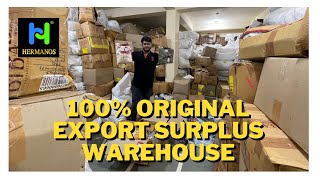 सबसे बड़ा EXPORT SURPLUS warehouse  🔥⚡ 100 Original scanning  New Delhi  Hermanos [upl. by Blasien]