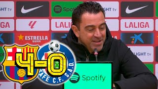 RUEDA PRENSA XAVI FC BARCELONA 40 GETAFE CF [upl. by Jerroll145]