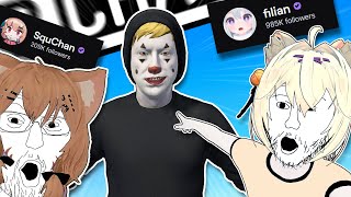 SCARING VTUBERS with Filian and SquChan [upl. by Brandyn]