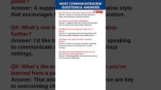 5 Most Important Job Interview Questions and Answers [upl. by Grosz82]