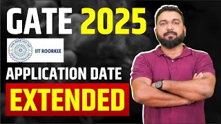 GATE 2025 Application Date Extended  What Is GATE Exam  Complete Detail And Benefits Of GATE Exam [upl. by Ynatterb629]