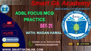 2080 Falgun 29 DailyLiveClassMCQPractices ADBLFocusSet21 ByMadan Hamal [upl. by Bensky]