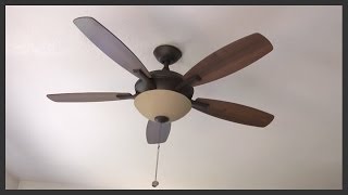 How to assemble amp install a ceiling fan with light kit [upl. by Refinnaej]