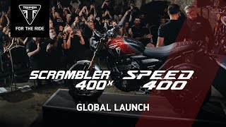 Triumph Speed 400 amp Scrambler 400 X Launch 2023 [upl. by Horlacher]