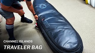 Channel Islands Single  Double Traveler Boardbag review [upl. by Kurzawa]