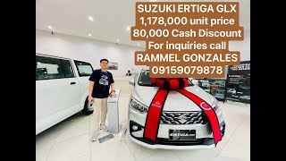 80000 CASH DISCOUNT SUZUKI ERTIGA GLX HYBRID MODEL rammelgonzales suzukiertigahybrid [upl. by Gilda]