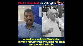 Velingkar should do DNA test on himself first later he should do his brain test too Michael Lobo [upl. by Lihkin]