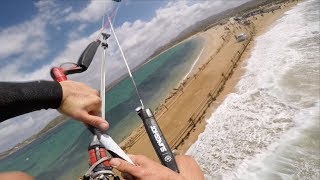 Kite loop back roll over a ROAD [upl. by Anilahs325]