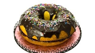 How to make a Donut Cake by Cookies Cupcakes and Cardio [upl. by Rodie]