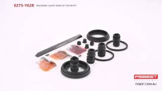 0275Y62R REAR BRAKE CALIPER REPAIR KIT FOR INFINITI [upl. by Aseel]