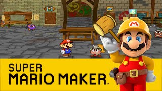 Rogueport amp Sewers Paper MarioTTYD  Super Mario Maker [upl. by Mayor]