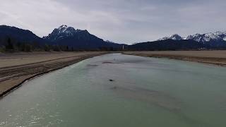 Der Forggensee ohne Wasser im April 2018 DJI Phantom 4 [upl. by Senhauser]