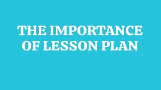 importance of lesson planBEd 1 year english paper pssou bed 1 year [upl. by Yrevi]