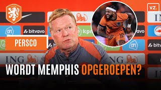 Koeman vertelt daags voor duel met Duitsland of hij Depay blijft oproepen voor Nederlands elftal [upl. by Eugenia897]