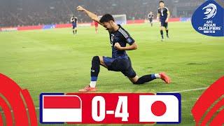 Samurai Blue DOMINATE in Jakarta  Indonesia  Japan  Highlights AsianQualifiers  Road To 26 [upl. by Essej885]