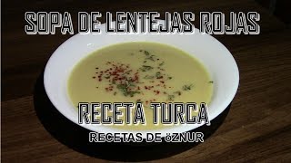 Sopa de LENTEJAS en caldo de POLLO 👩‍🍳 Receta fácil de lentejas ROJAS  Cocina Saludable [upl. by Hathaway824]